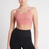 Adjustable Strap Logo Tape Sports Bra 321