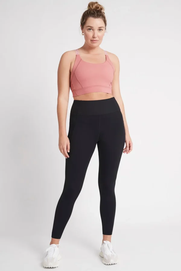 Adjustable Strap Logo Tape Sports Bra 321