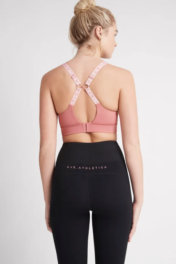 Adjustable Strap Logo Tape Sports Bra 321