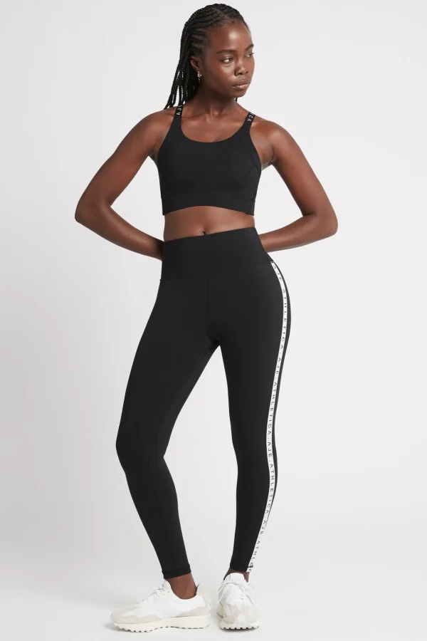 Adjustable Strap Logo Tape Sports Bra 321