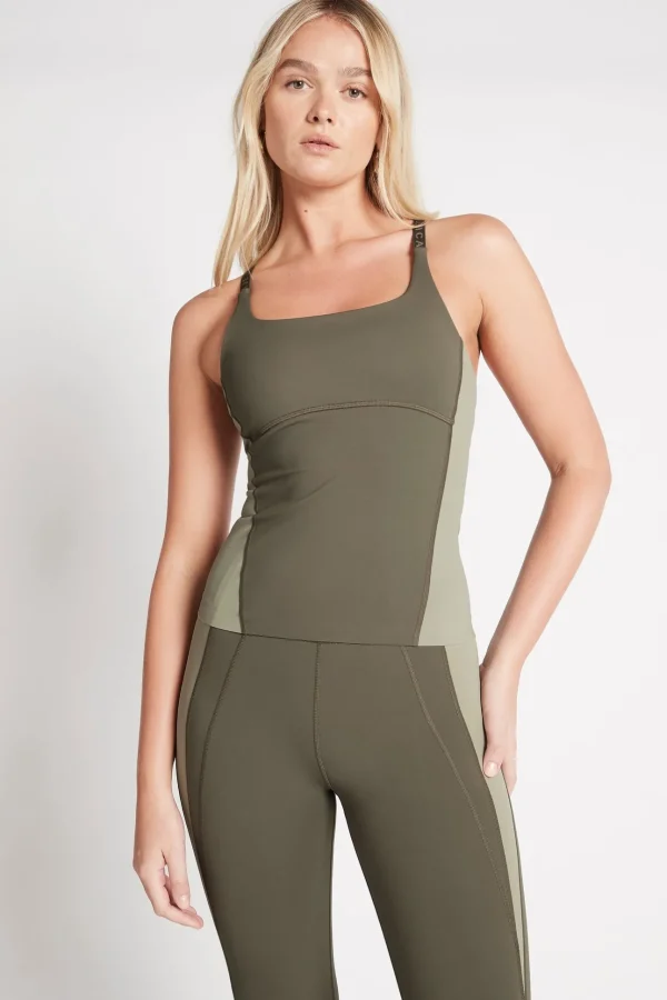 Adjustable Strap Longline Racerback Tank 117