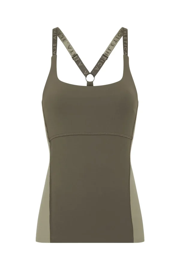 Adjustable Strap Longline Racerback Tank 117
