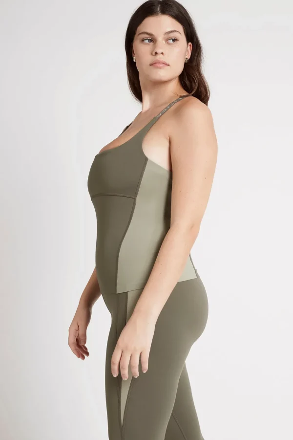 Adjustable Strap Longline Racerback Tank 117