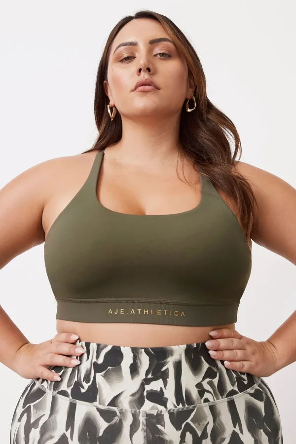 Adjustable Strap Ribbed Cross Back Sports Bra 322