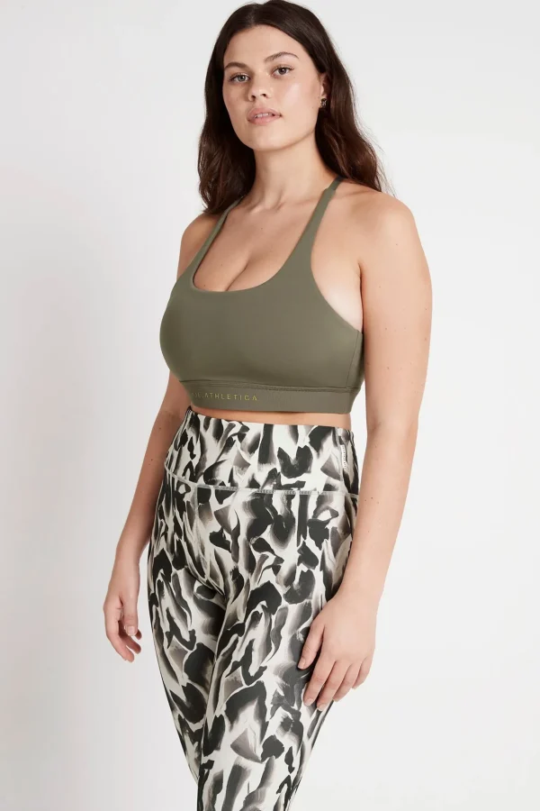 Adjustable Strap Ribbed Cross Back Sports Bra 322