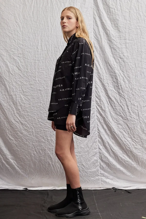All Over Logo Spray Shirt 406