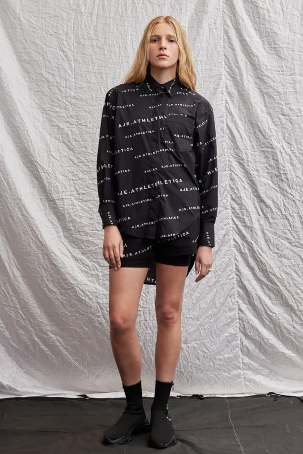 All Over Logo Spray Shirt 406