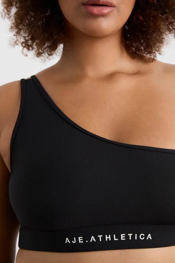 Asymmetric Ribbed Crop Top 386
