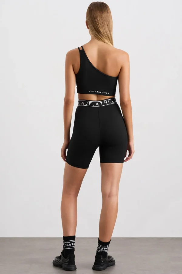 Asymmetric Ribbed Crop Top 386