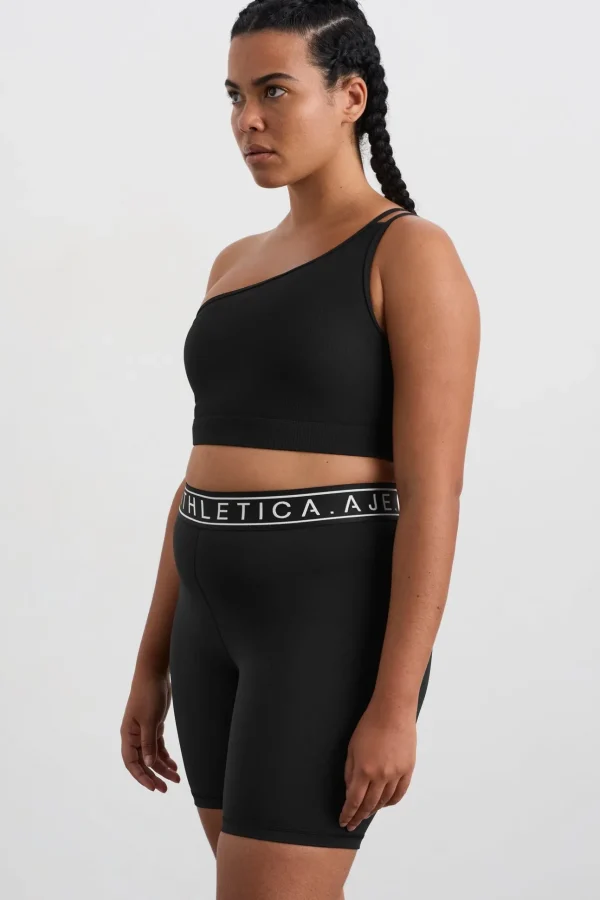 Asymmetric Ribbed Crop Top 386