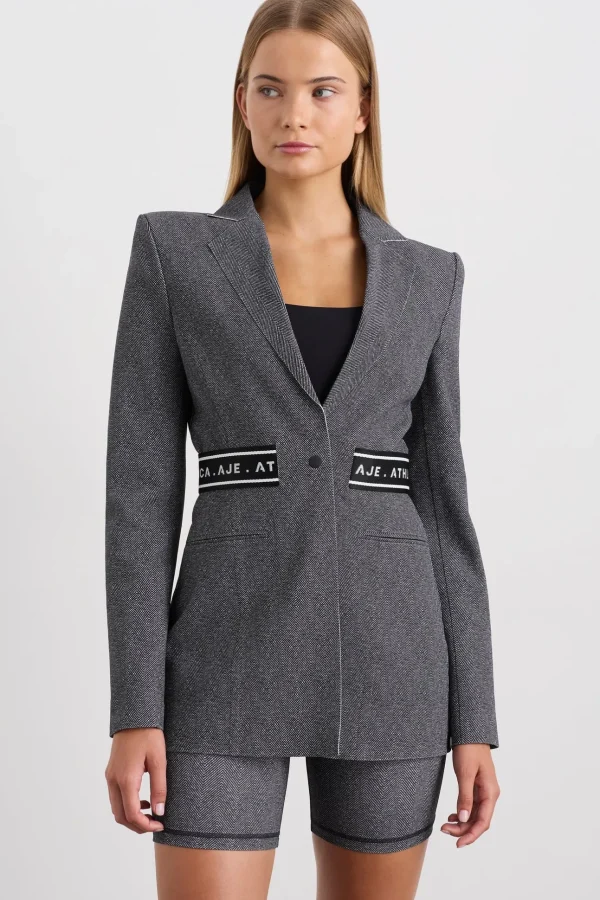 Belted Logotape Blazer 713