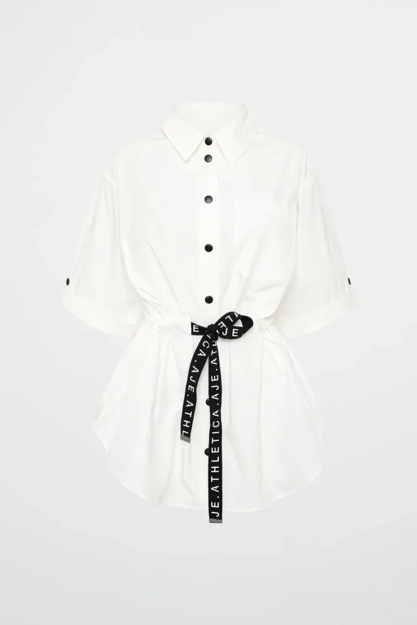 Belted Short Sleeve Shirt 433