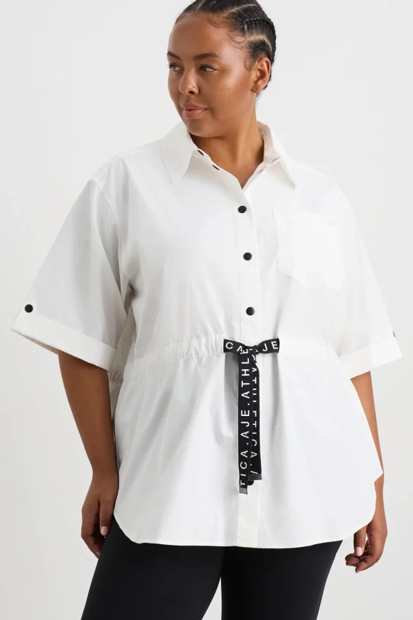 Belted Short Sleeve Shirt 433