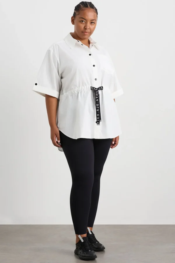 Belted Short Sleeve Shirt 433