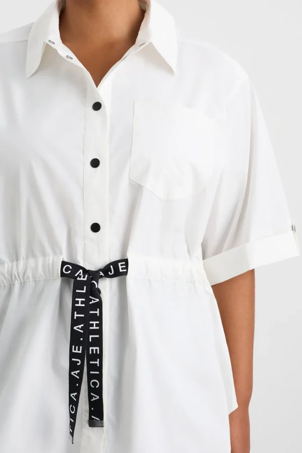 Belted Short Sleeve Shirt 433
