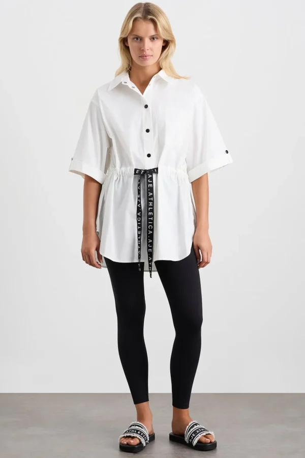 Belted Short Sleeve Shirt 433