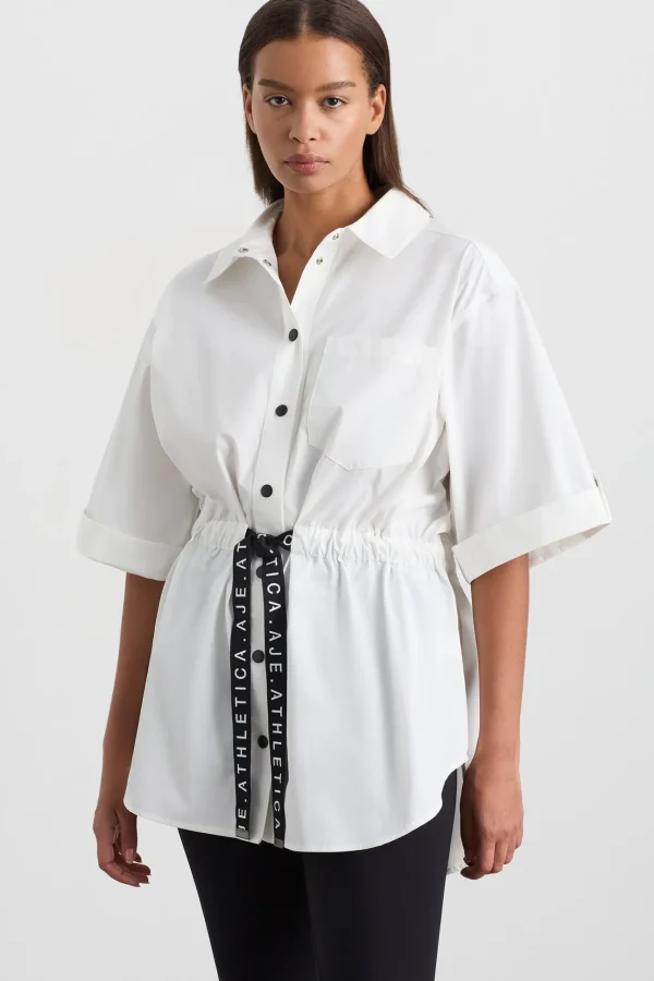 Belted Short Sleeve Shirt 433