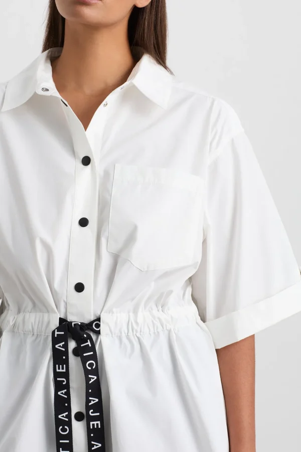 Belted Short Sleeve Shirt 433
