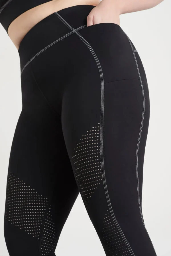 Classic Laser Cut Full Length Legging 202