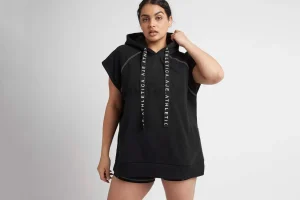 Classic Longline Short Sleeve Hoodie 404