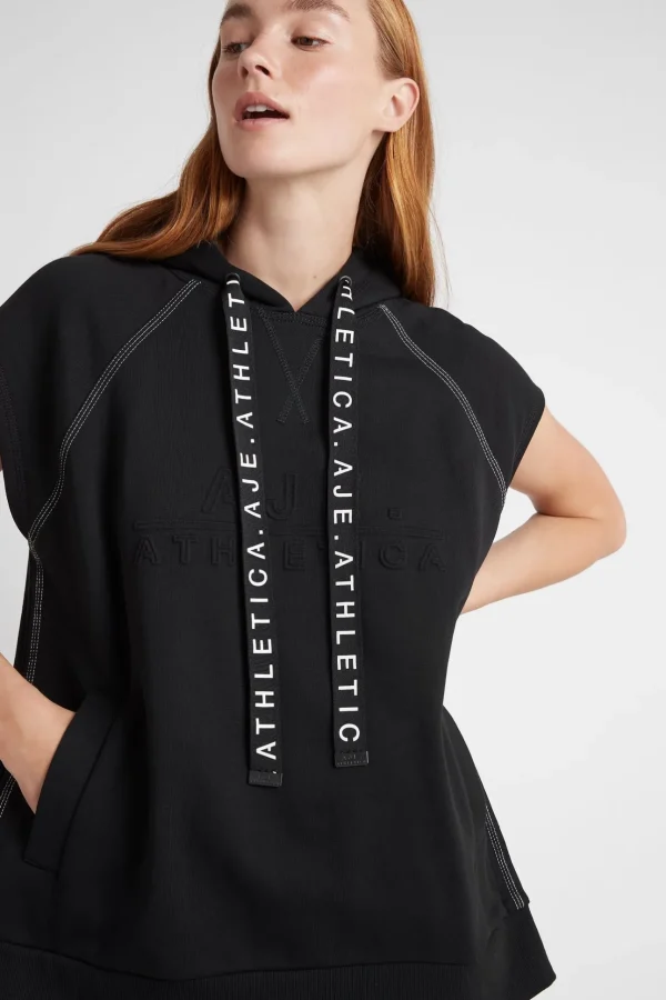 Classic Longline Short Sleeve Hoodie 404