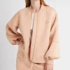 Classic Spacer Knit Bomber Jacket 704