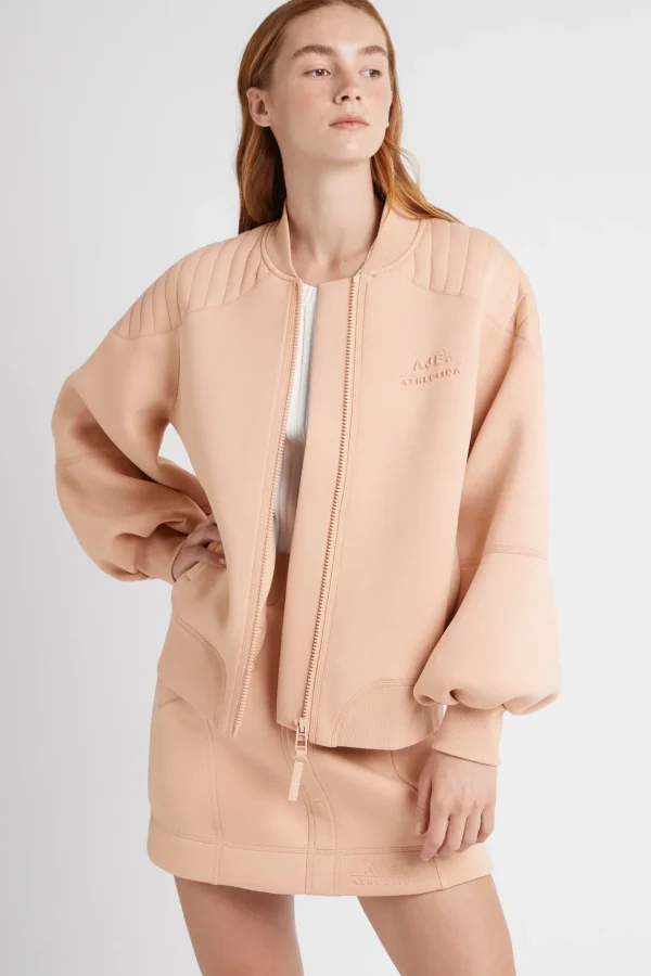 Classic Spacer Knit Bomber Jacket 704