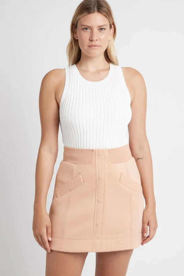 Classic Spacer Knit Mini Skirt 609