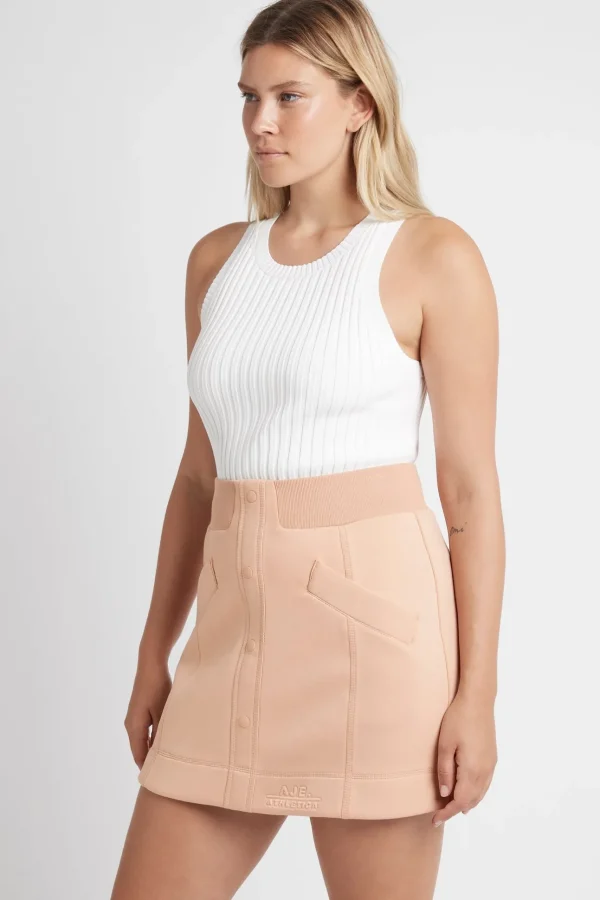Classic Spacer Knit Mini Skirt 609