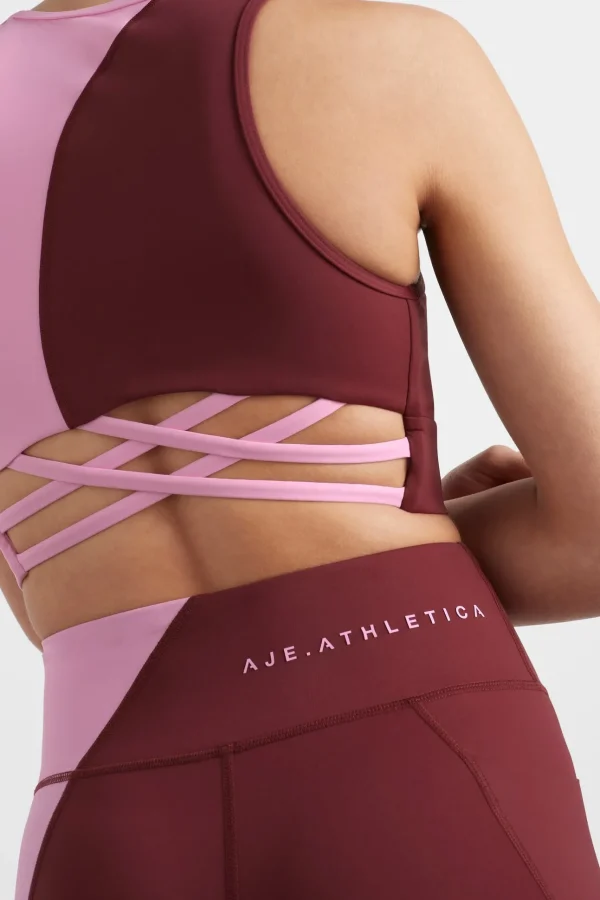 Colour Block Crop Top 336
