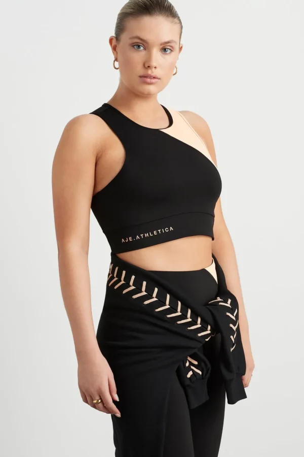 Colour Block Crop Top 336
