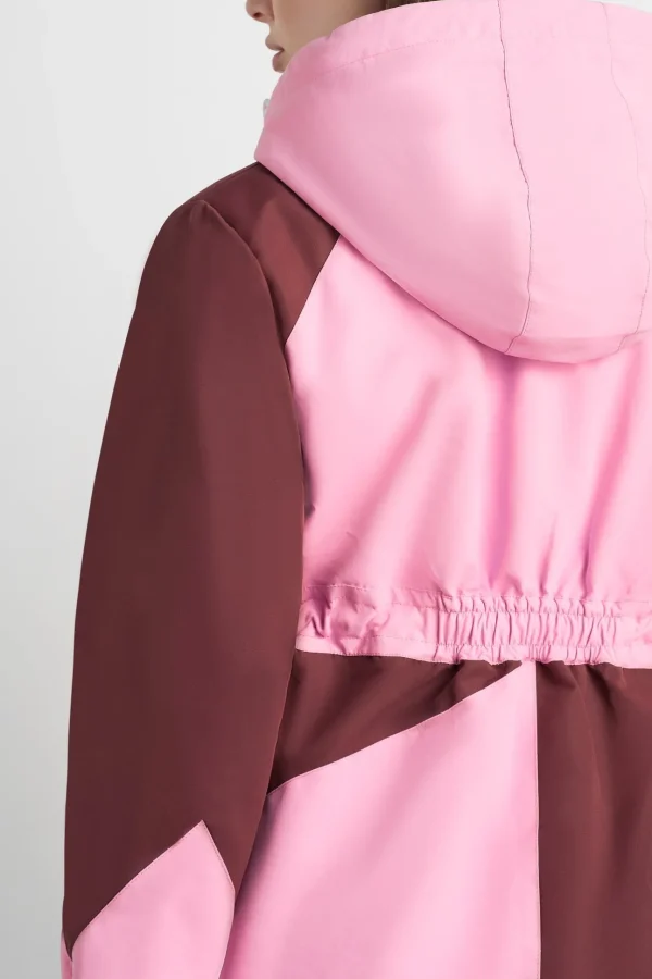Colour Block Long Jacket 731