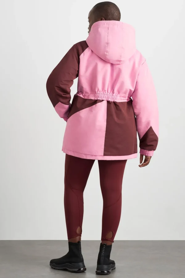 Colour Block Long Jacket 731