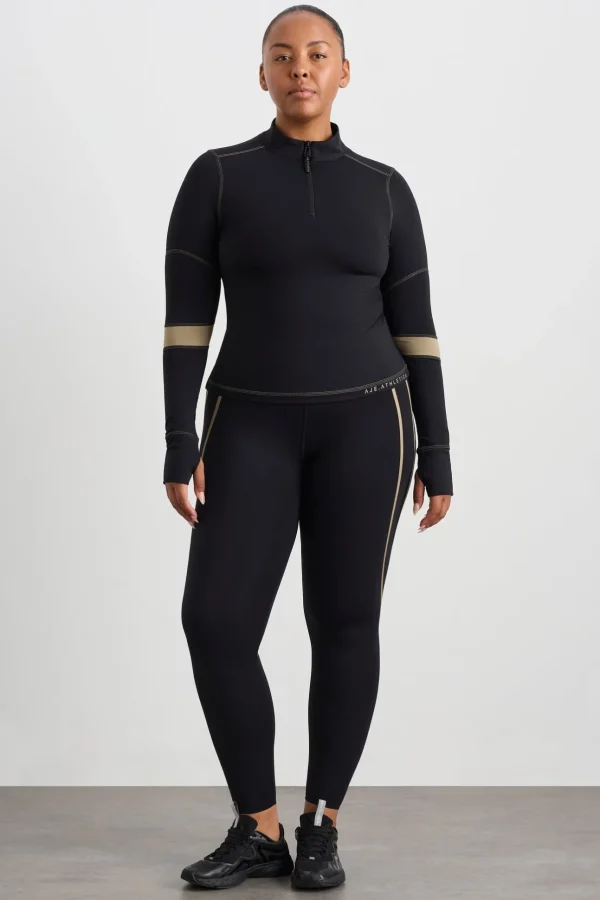 Colour Blocked Quarter Zip 758