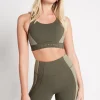Contrast Adjustable Strap Sports Bra 321