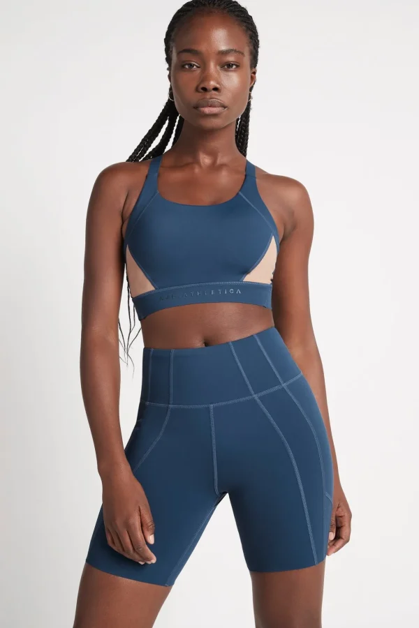 Contrast Adjustable Strap Sports Bra 321
