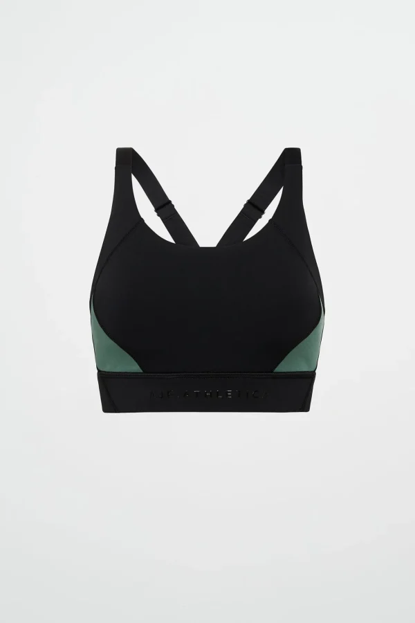 Contrast Adjustable Strap Sports Bra 321