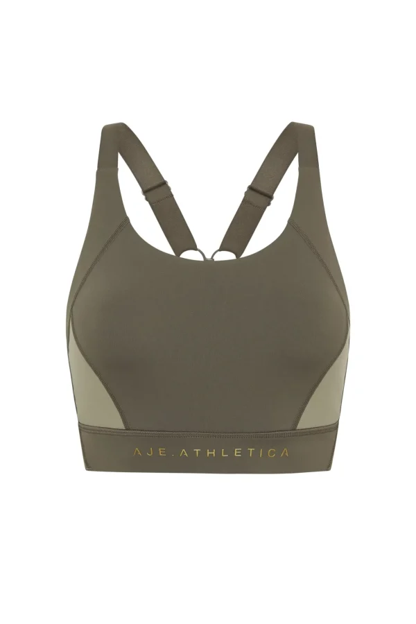 Contrast Adjustable Strap Sports Bra 321