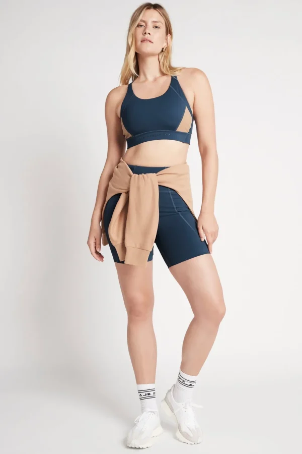 Contrast Adjustable Strap Sports Bra 321