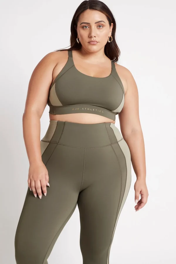 Contrast Adjustable Strap Sports Bra 321
