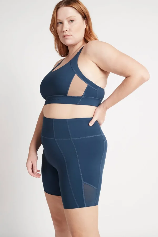 Contrast Adjustable Strap Sports Bra 321