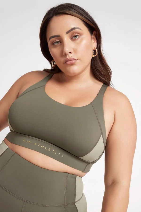Contrast Adjustable Strap Sports Bra 321