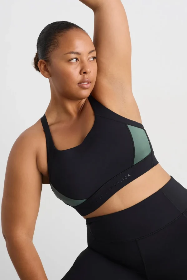 Contrast Adjustable Strap Sports Bra 321