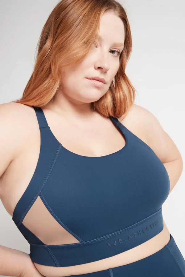 Contrast Adjustable Strap Sports Bra 321