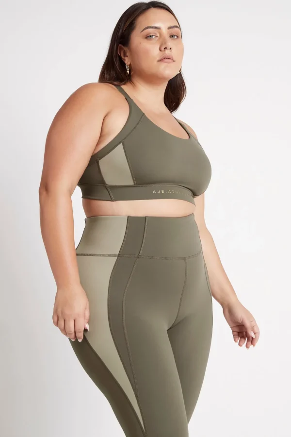 Contrast Adjustable Strap Sports Bra 321