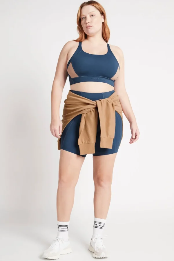 Contrast Adjustable Strap Sports Bra 321