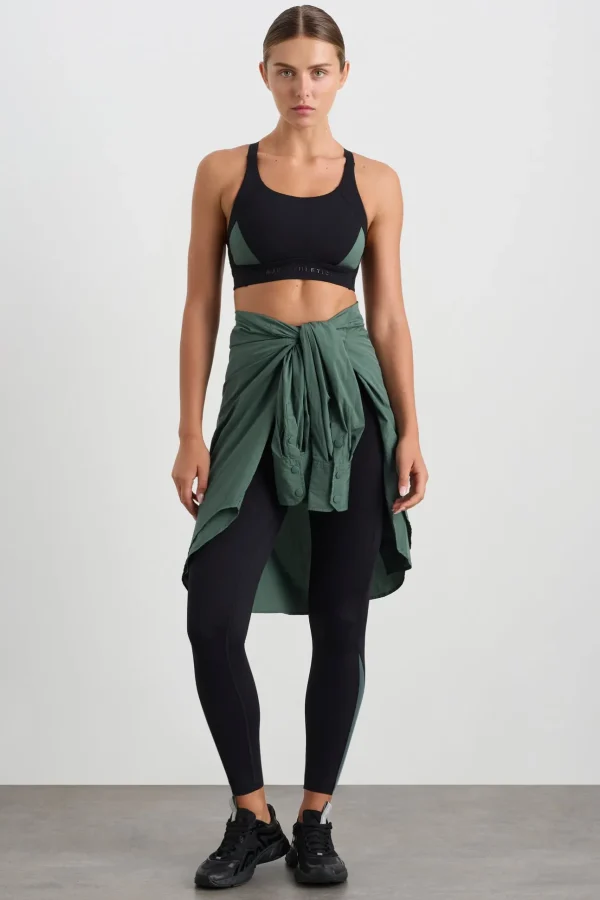 Contrast Adjustable Strap Sports Bra 321