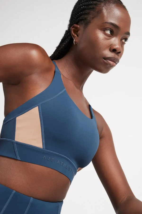 Contrast Adjustable Strap Sports Bra 321