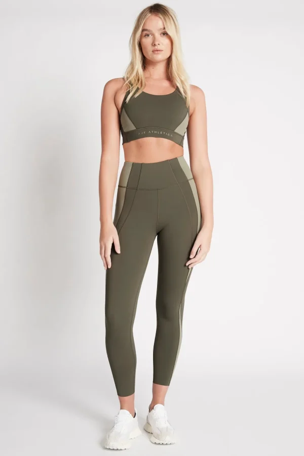 Contrast Adjustable Strap Sports Bra 321