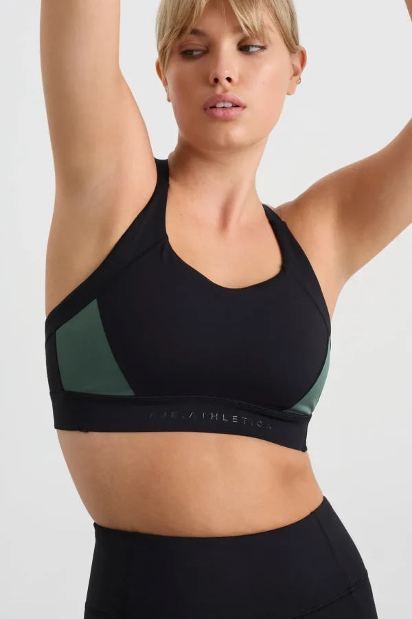 Contrast Adjustable Strap Sports Bra 321
